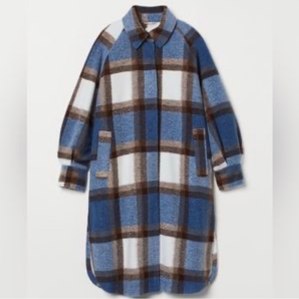 H&M Plaid Coat